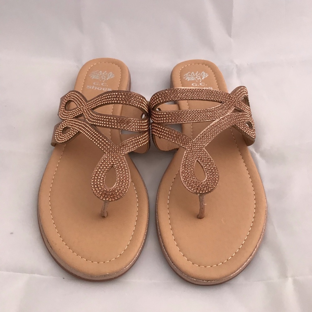 GC Shoes Amelia Flat Sandal Sz 10